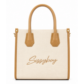 Sissyboy Willow Mini Tote Bag In Stone