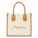 Sissyboy Willow Mini Tote Bag In Stone