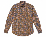 Harmont & Blaine Mens Printed Shirt In Chocolate