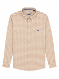 Harmont & Blaine Mens Basic Shirt In Brown & White