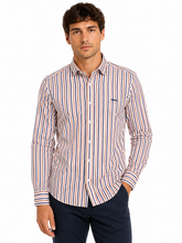 Harmont & Blaine Mens Basic Striped Shirt In White Multi