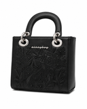 Sissy Boy Emama Embroidered Mini Tote Bag In Black
