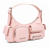 Sissy Boy Cameron Cargo Bag with Front & Side Pockets In Pink