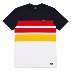 Soviet Mens Buzzer Crew Neck T-Shirt In Navy