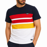 Soviet Mens Buzzer Crew Neck T-Shirt In Navy