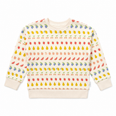 Ben Sherman Girls Fruit Salad Crew Sweatshirt In Amaretti