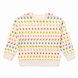 Ben Sherman Girls Fruit Salad Crew Sweatshirt In Amaretti