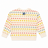 Ben Sherman Girls Fruit Salad Crew Sweatshirt In Amaretti