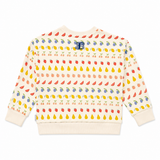 Ben Sherman Girls Fruit Salad Crew Sweatshirt In Amaretti