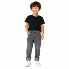 Polo Boys Rodney Straight Leg Jeans In Grey