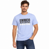 Enrico Coveri Mens T-Shirt In Light Blue