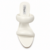 Miss Black Ladies Nelly 7 Heels In White