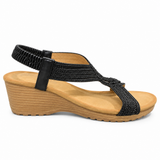 Savoy Ladies Luna Sandals In Black