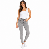 Freddy Womens Reg-Rise Skinny Fit Jeans In Grey