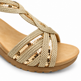 Savoy Ladies Khazel Shoes In Gold