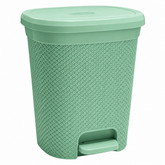Diamond Pedal Dustbin In Sage