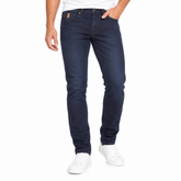 Zerga Mens Dh Jeans In Black & Blue