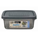 Festiva Square Storage Box In Grey