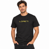 Loreti Mens Crispy Black T-Shirt In Black