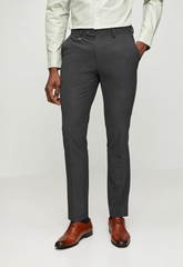 Polo Mens Slim Fit Trousers In Charcoal