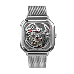 Ciga Design Full Hollow Automatic Silver Watch