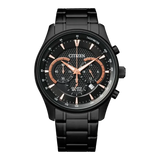 Citizen Mens Classic Chronograph Stainless Steel Watch In Black