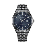 Citizen Mens Eco Drive Stainless Steel In Gunmetal/Blue Dial