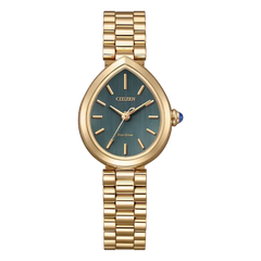 Citizen Womens Eco Drive Rose Gold Pear Shaped Watch