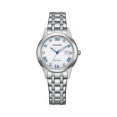 Citizen Ladies Eco Drive Watch In Silver