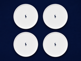 Polo Classic Dinner Plate 4 Piece Set In White