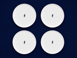 Polo Classic Dinner Plate 4 Piece Set In White