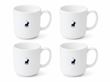 Polo Classic Mug 4 Piece Set In White