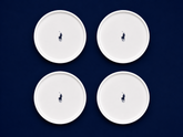 Polo Classic Side Plate 4 Piece Set In White