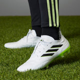 Adidas Unisex Copa Pure.1 FG Soccer Boots In Cloud White / Core Black / Lucid Lemon