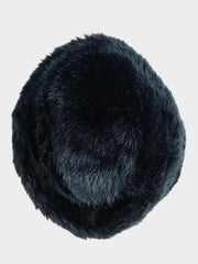 Ben Sherman Unisex Cossack Black Faux Fur Hat