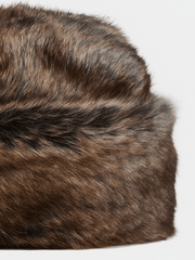 Ben Sherman Unisex Cossack Brown Faux Fur Hat