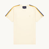 Tshepo Jeans Flag Shoulder Tape T-Shirt Ivory