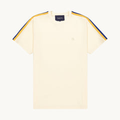 Tshepo Jeans Flag Shoulder Tape T-Shirt Ivory