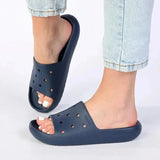 Crocs Classic Slides V2 In Navy