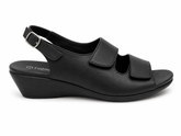 Cushion Walk Ladies Sandals In Black