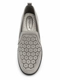 Cusion Walk Ladies Slip On Shoes In Grey
