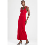 Sissy boy Womens Maxi Dress With a Scoop Neckline In Red
