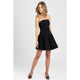 Sissy boy Womens Dropped Waist Mini Dress In Black