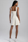 Sissy boy Womens Knitwear Mini Dress In Off White