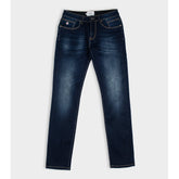 Ben Sherman Slim Fit Enzyme Dirty Wash Denim Jeans In Dark Blue