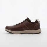 Hush Puppies Mens Brown Diego Milled Leather Shoe