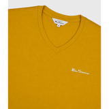 Ben Sherman Mens Essential V-Neck T-Shirt In Dijon