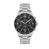 Daniel Klein Black Dial Round Watch For Men