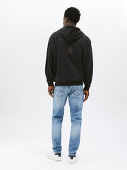 Tommy Hilfiger Tjm Rlx Varsity Tonal Black Hoodie