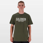 Salomon Mens Down Under T-Shirt In Olive Night